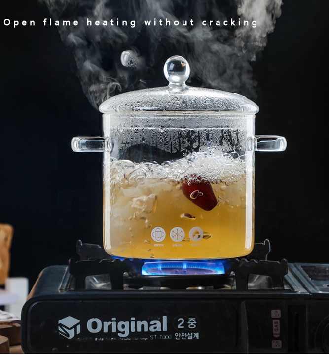 Transparent cooking pot food warmers