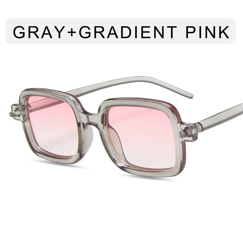 Thick Frame Sunglasses - Vintage Square Sunglasses 
