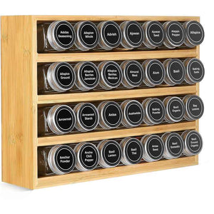 منظم صندوق التوابل من خشب الخيزران-Bamboo spice box organizer