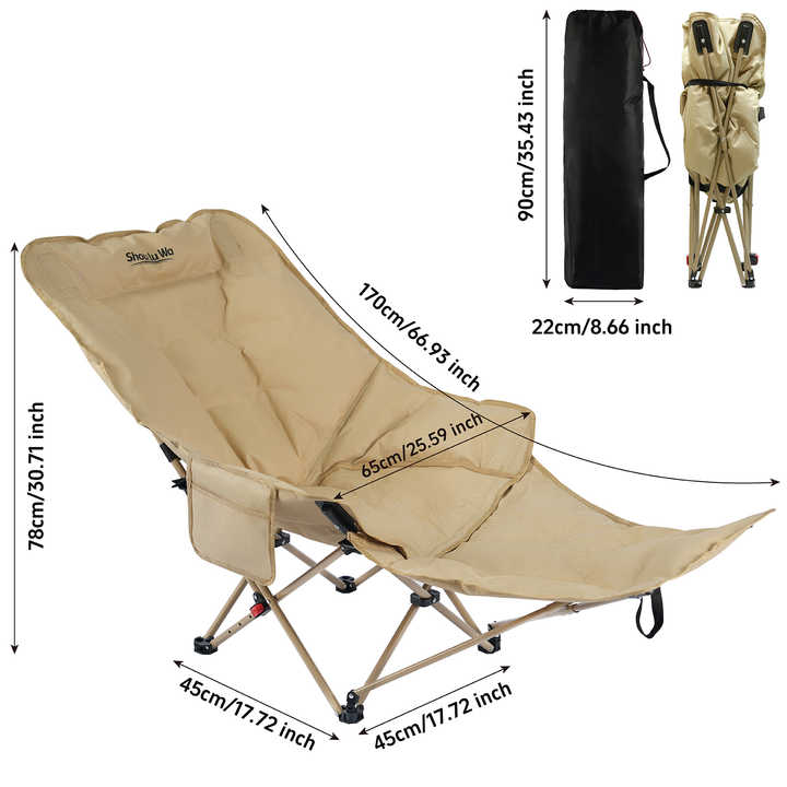 Flash Sale Large Size Portable Folding Lounger Beach 