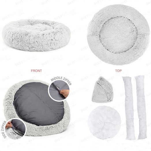 Eco-Friendly Soothing Faux Fur Dog Bed XL - Mattresses 
