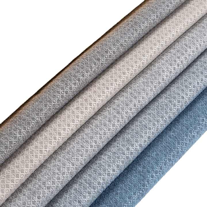 Knitted Woven Plain Style with Dyed Pattern for Interior - ستارة تعتيم عصرية فاخرة مصنوعة من البوليستر