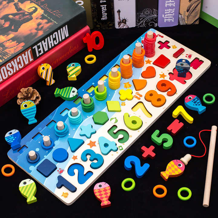 Zhiqu Logarithm Board for Kids Digital Shape. 