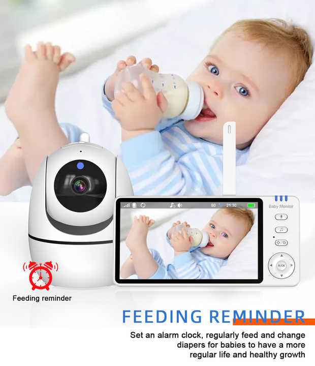 ABM501 5-Inch 1080p Wireless Video Baby Monitor PTZ. 