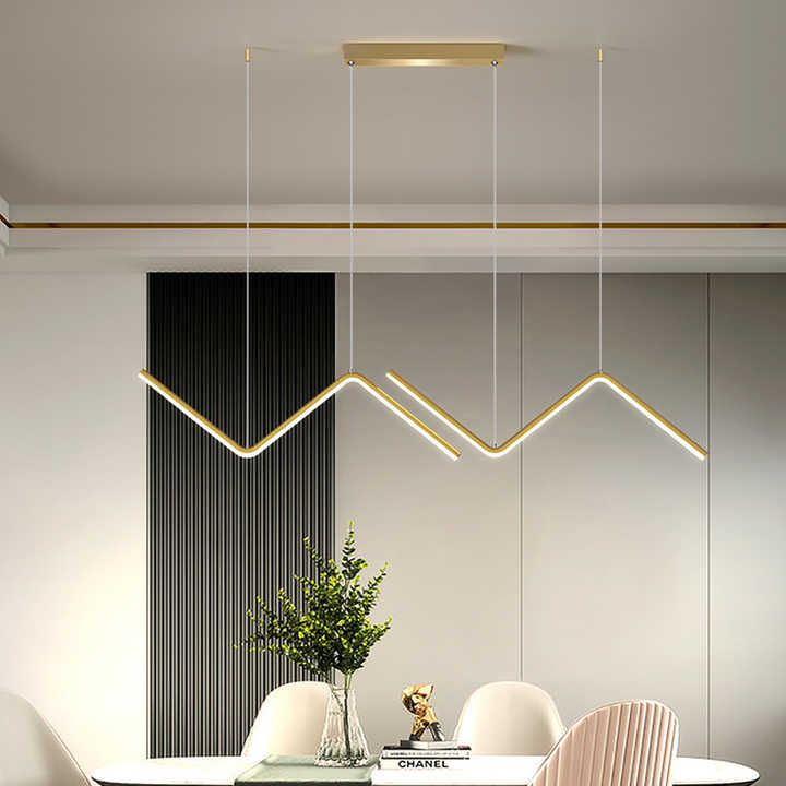 Linear pendant lights 