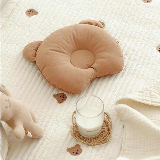 Brown Bear Newborn - Mesh Baby Pillow 