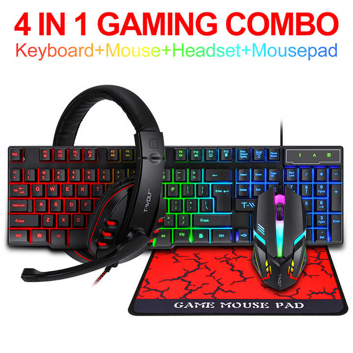 illuminated wired keyboard