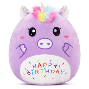 Cartoon Purple Unicorn 