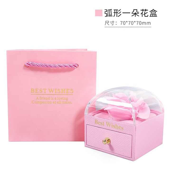 Valentines Day Soap Rose Flower Gift-Gift Boxes 