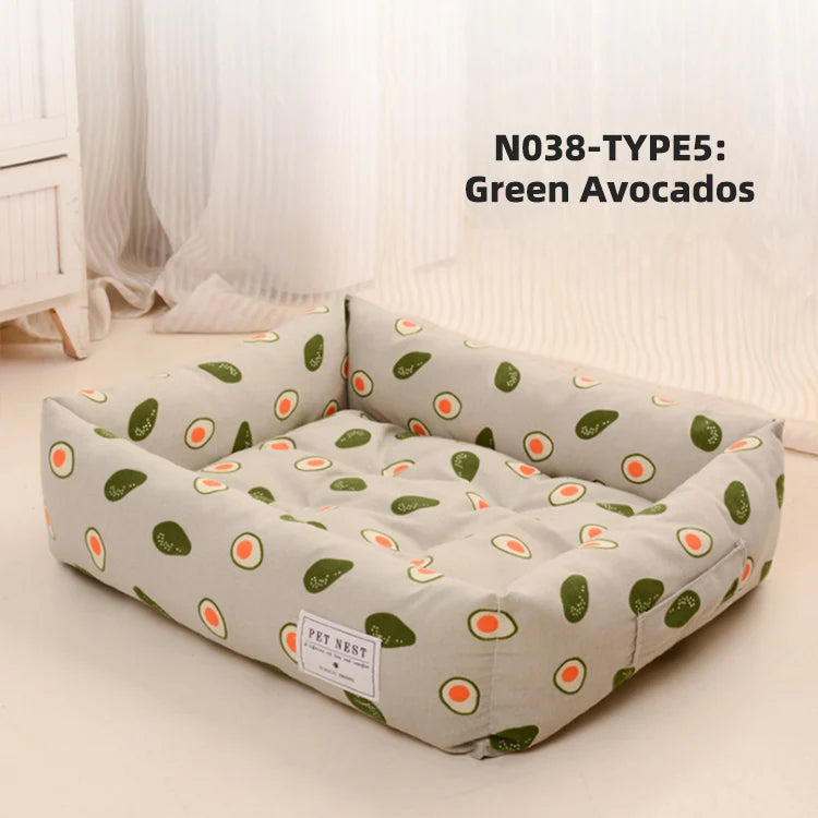 كبير متوسط الكلاب القطط للماء مكافحة زلة أسفل الحيوانات الأليفة سرير لينة أريكة سرير كلب- مفارش