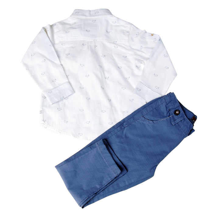 Boys' pants with a stylish shirt 