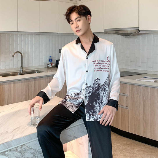 New spring and autumn men's thin home clothes 