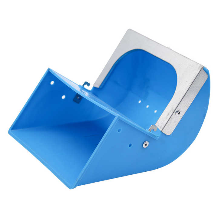 Bowls and Feeders - Plastic and Steel Food Feeder for Rabbit Cage 