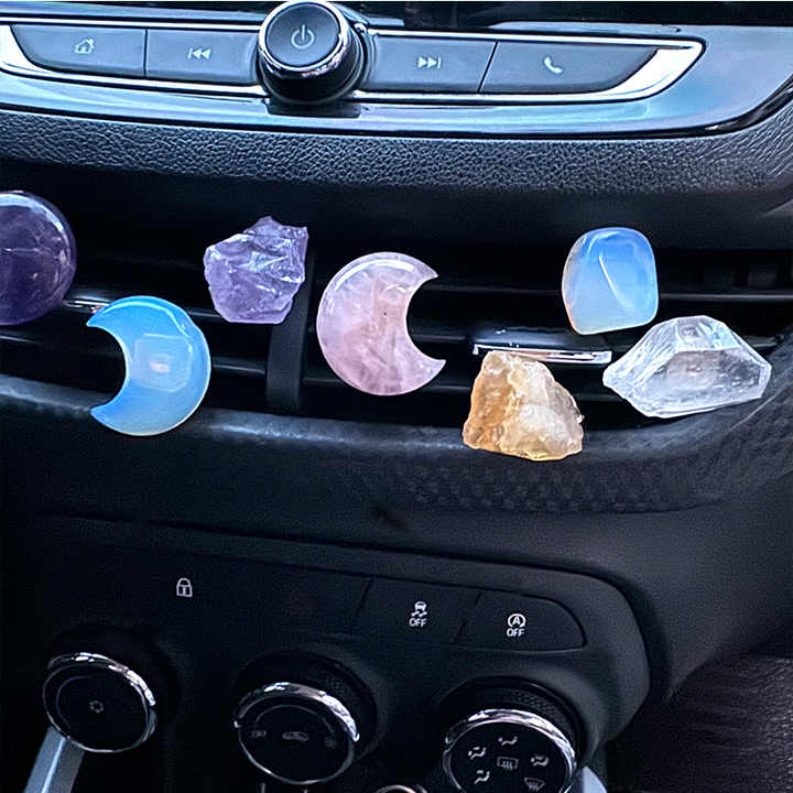 عالية الجودة الكريستال الطبيعي مشبك . Wholesale High Quality Natural Crystal Car Vent Clip