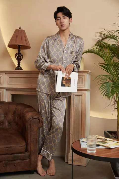 Men's Sleepwear, Luxury Summer Men's Pajamas. 