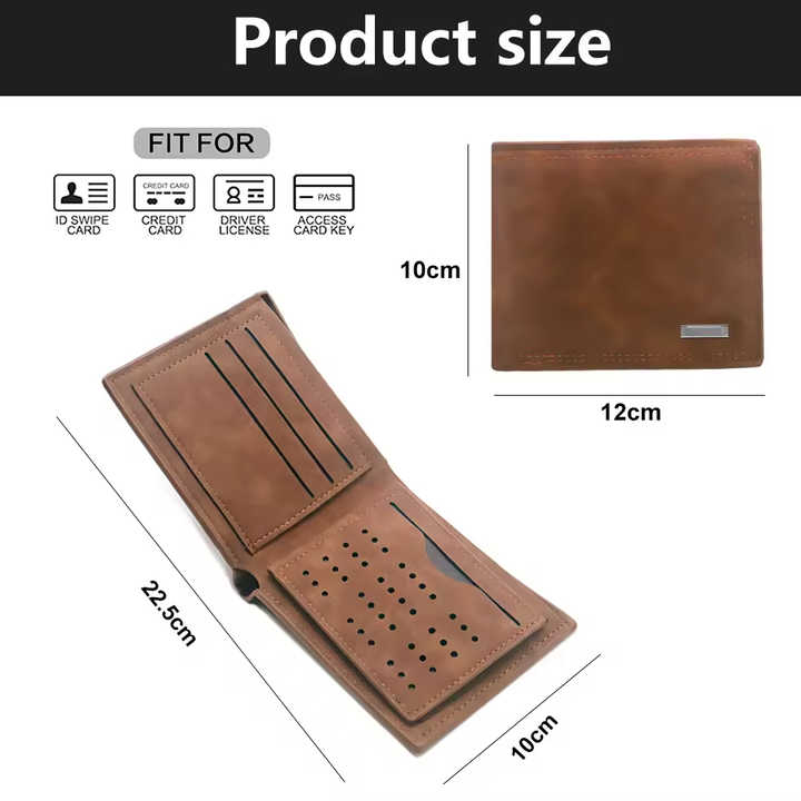 محفظة بطاقات ائتمان جديدة رفيعة . New Slim PU Leather Credit Card Wallet