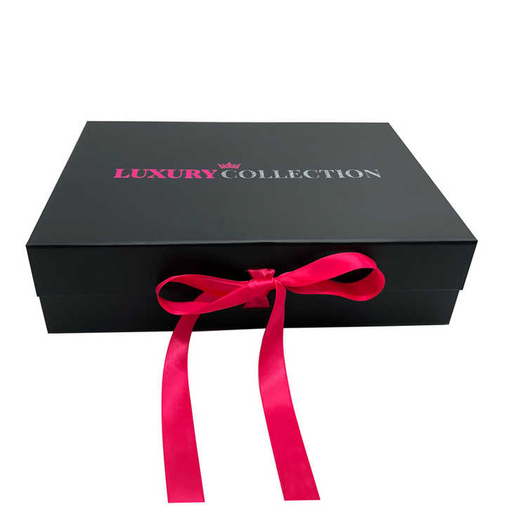 Custom Logo Luxury Ribbon Hair Extension Box. 