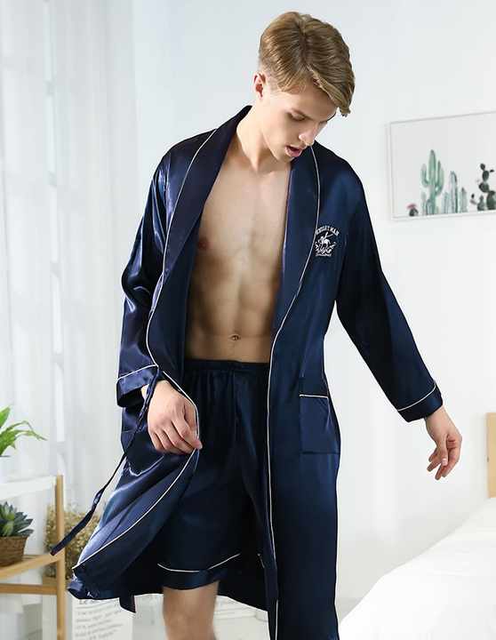 Men's embroidered pajamas 