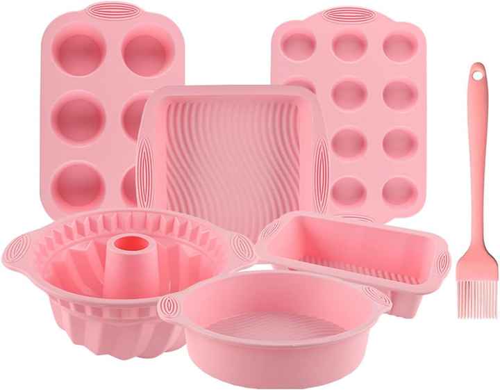 Piece BPA-Free Nonstick Silicone-Bakeware Set 