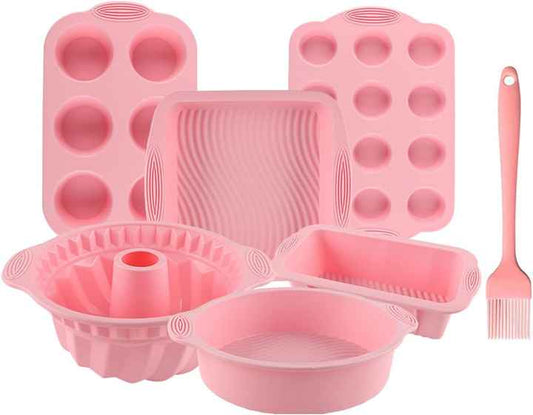 Piece BPA-Free Nonstick Silicone-Bakeware Set 