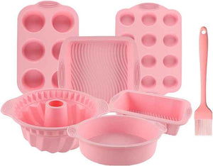 Piece BPA-Free Nonstick Silicone-Bakeware Set 