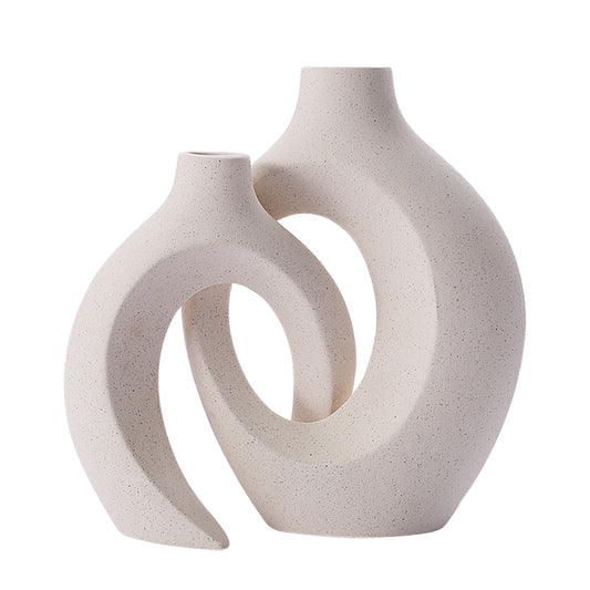 Modern ceramic vase with design 
