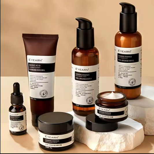 Routine Set Korean Red Ginseng Essential Nourishing Facial Care Set - Private Label Carnosine Skin Care Set