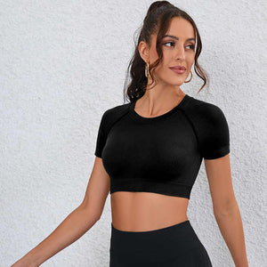 قميص لياقة بدنية نسائي عالي الجودة - High Quality Women's Gym Fitness Shirt Yoga