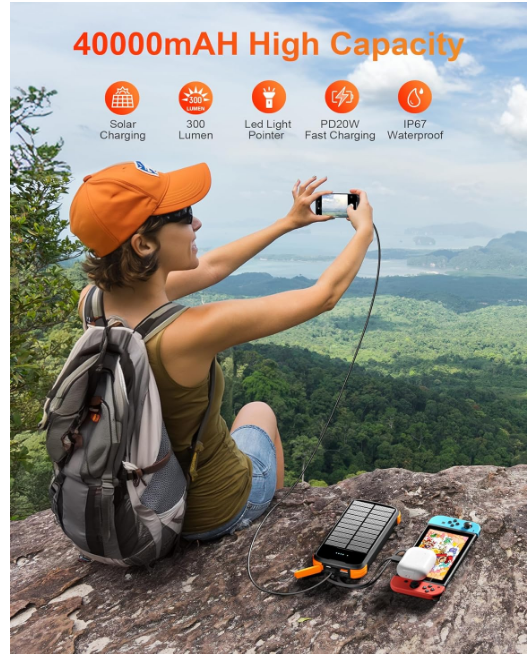 بطاريه باوربنك مقاوم للماء