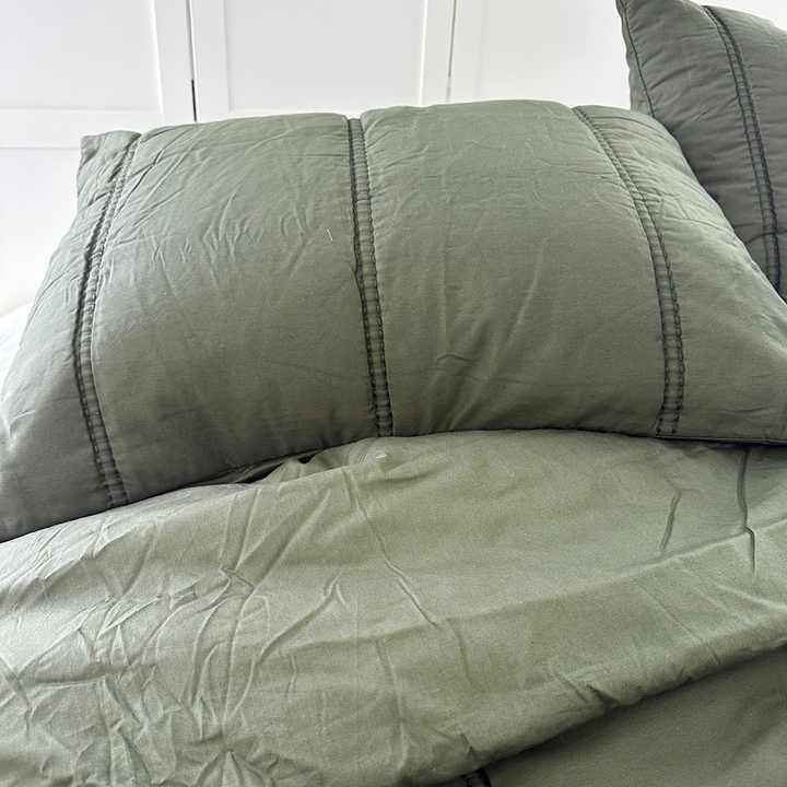 Modern Design Washable Quilted Cotton Bedspread Quilt Style King Size Bedding Set 