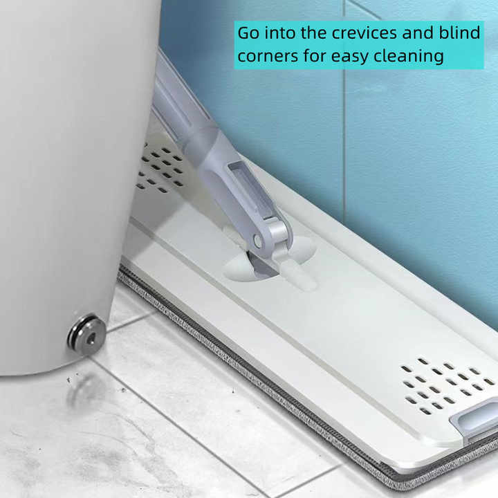 أدوات تنظيف الأرضيات في المطبخ المنزلي ممسحة مسطحة سحرية للتنظيف الذاتي ممسحة يد مع الدلوHome Kitchen Floor Cleaning Tools Self Cleaning Magic Flat Mop Hand Mop with Bucket