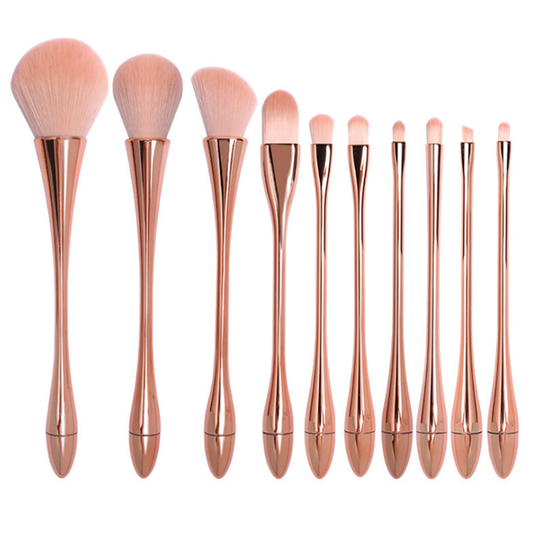 Label Makeup Brush Set with Brush Bag Luxury Gold Makeup Brush Set
