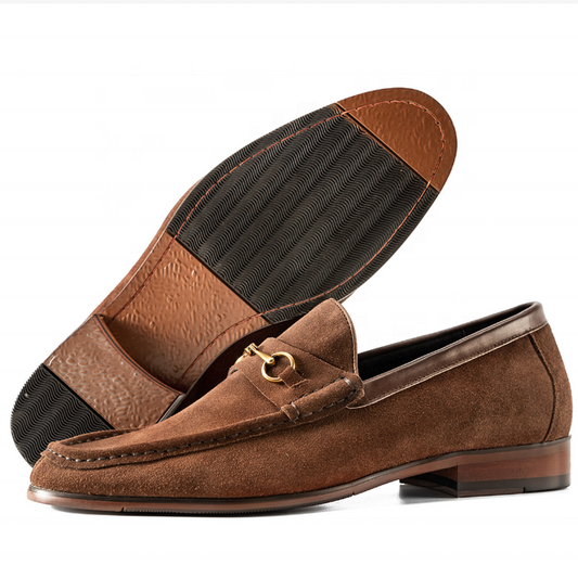 British style suede formal shoes 
