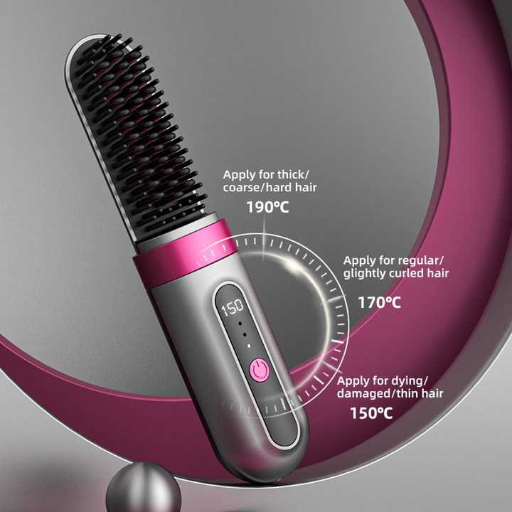 Customizable Wireless Hair Straightener Portable. 