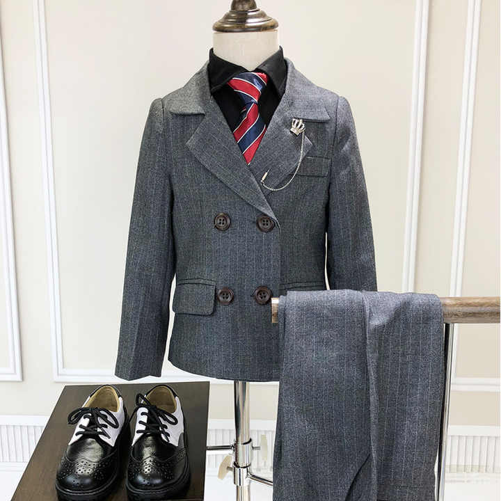 Boys Fashion Blazer Suit for Kids Wedding Flower. 