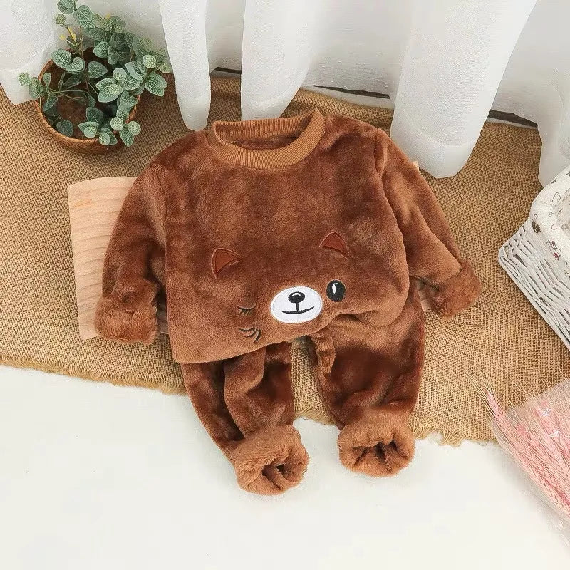 Winter Baby Boys Girls Pajamas 