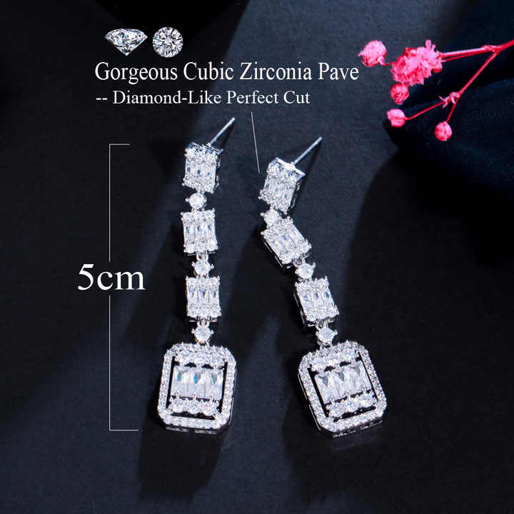 long dangling earrings