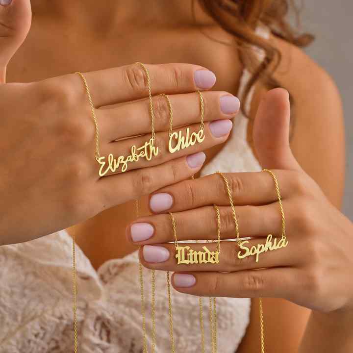 gold steel necklace