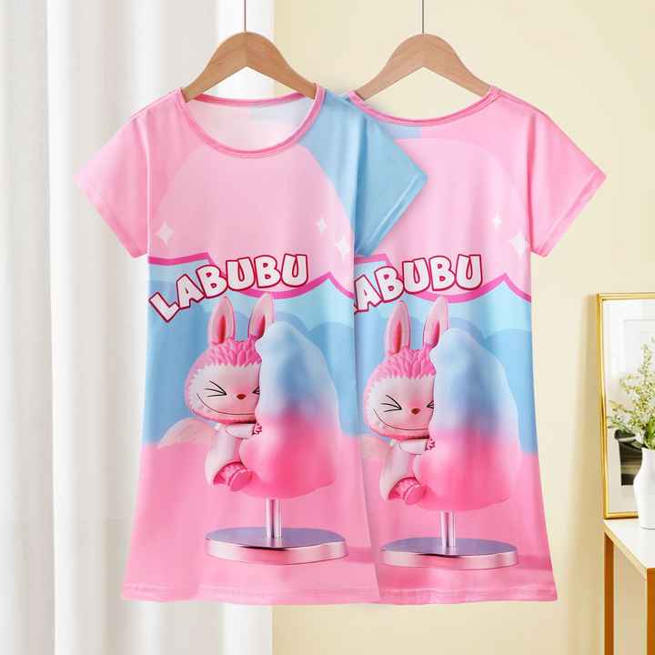 بيجامة للفتيات فستان أميرة جميل للأطفال بالجملة-تنورة للفتيات بحمالة رباط Girls Pajamas Beautiful Princess Dress Kids Wholesale-Girls Skirt with Strap