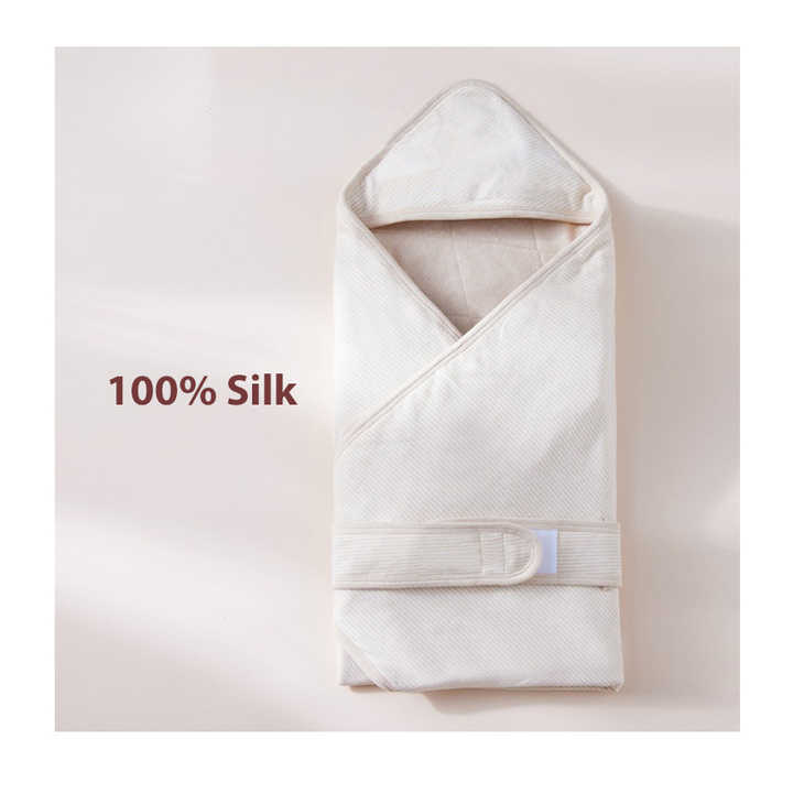 Winter Spring Breathable Cute Cotton-Blanket Swaddle with Hood 