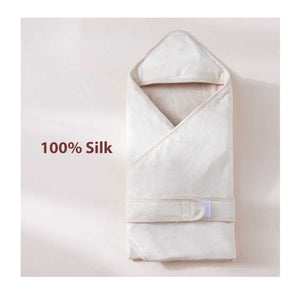 Winter Spring Breathable Cute Cotton-Blanket Swaddle with Hood 