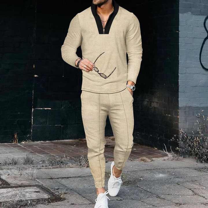 Men's Summer Clothing Luxury V-Neck Short 