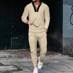 Men's Summer Clothing Luxury V-Neck Short 