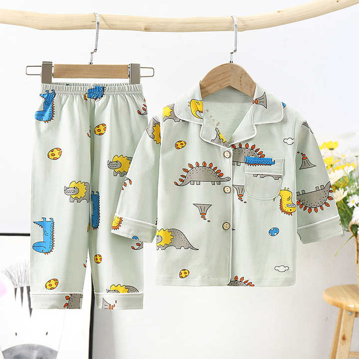 New Cotton Baby Pajamas Set Cartoon 