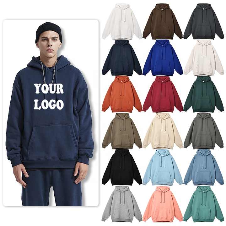 Cotton Oversize Embroidery Hoodie 