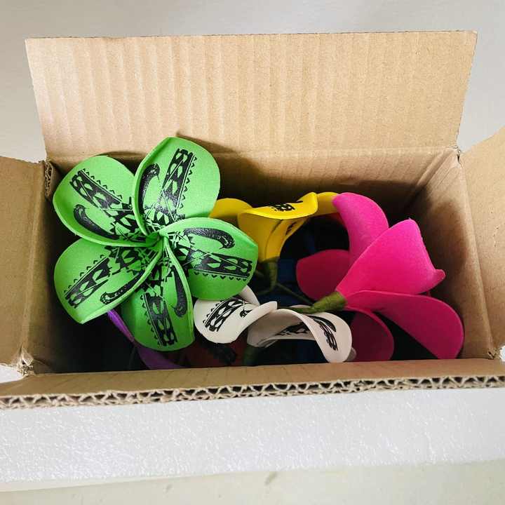 Single Stem Plumeria Foam Flower 