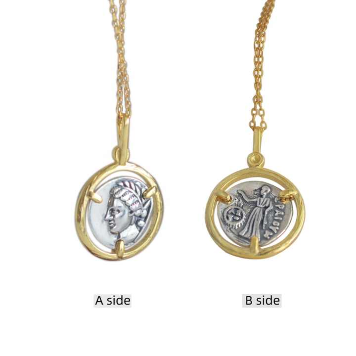 Women's silver necklace 