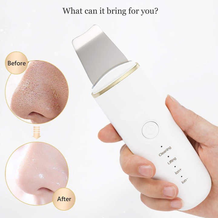 Ultrasonic skin cleaning device 