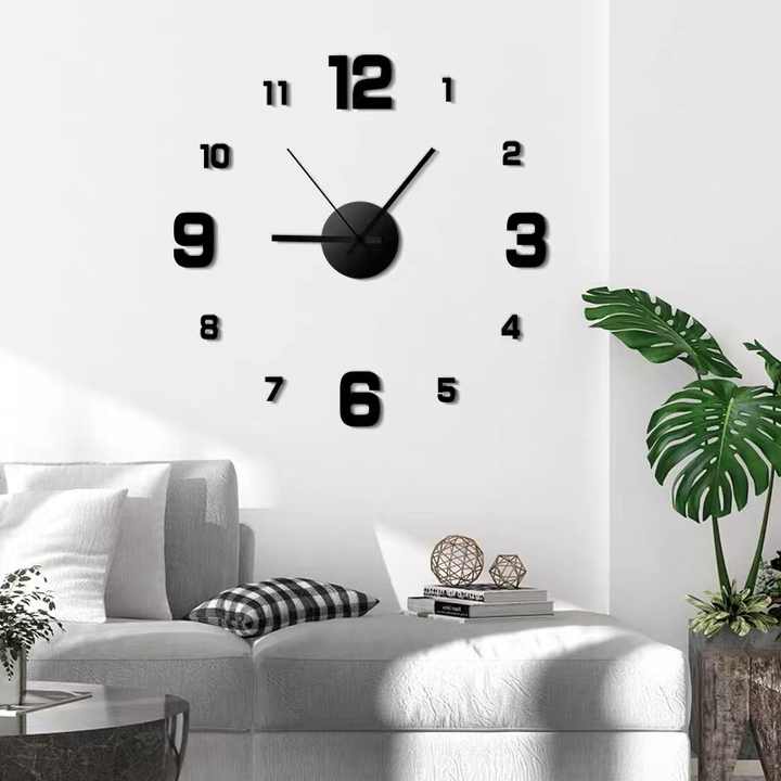 Acrylic sticker digital alarm clock. 