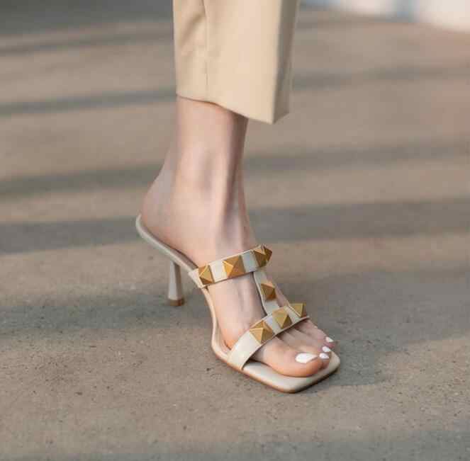 New summer leather heel 